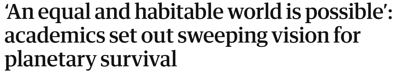 Global Justice Report - Guardian headline 4-6-2026